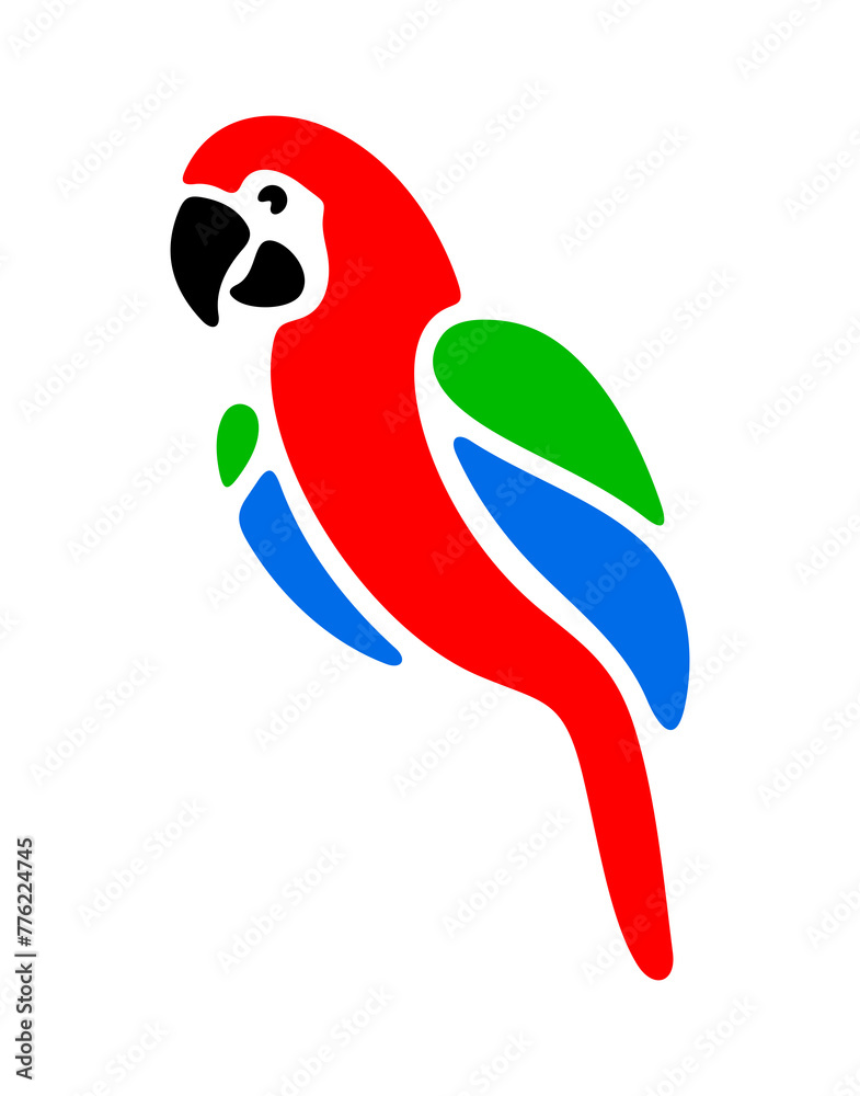 Macaw parrot, ara parrot, birds, animals, avian and parakeet. Wildlife, nature, jungle, pet, fauna, feathered and rainforest, illustration Macaw parrot, ara parrot, birds, animals, avian and parakeet. Wildlife, nature, jungle, pet, fauna, feathered and rainforest, illustration