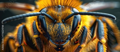 Defending its Hive Macro Shot of a Honeybees Readied Stinger