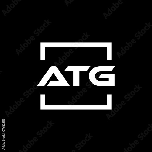 Initial letter ATG logo design. ATG logo design inside square.