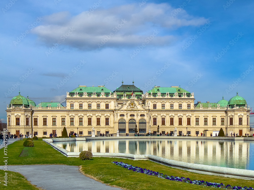 Belvedere Palace and gardens in Vienna, Austria Belvedere Palace and gardens in Vienna, Austria