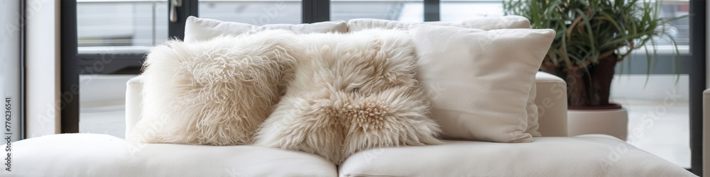 fur pillow. fur pillow.