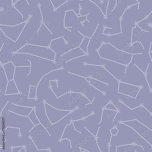 Seamless pattern with different constellations