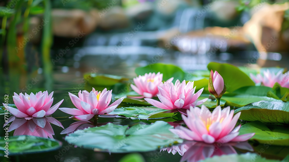 Serene Pond Lotus Flower Embodiment