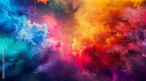 Explore the mesmerizing world of colors converging into a splendid gradient, their brilliance and intensity captured with stunning realism in high-definition.