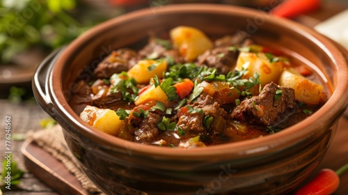 Chili dish. Estofado is a stew with potatoes.