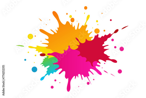 Vibrant Acrylic Watercolor Splash