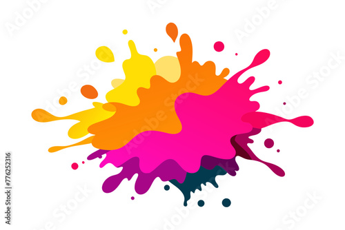 Vibrant Acrylic Watercolor Splash