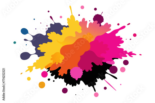 Vibrant Acrylic Watercolor Splash