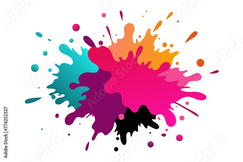 Vibrant Acrylic Watercolor Splash
