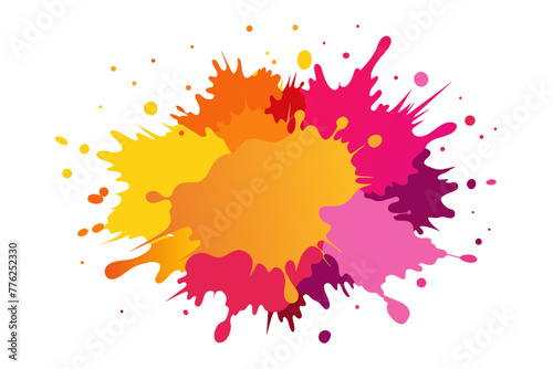Vibrant Acrylic Watercolor Splash