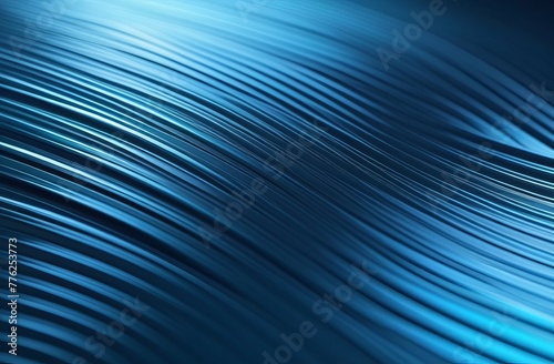 Smooth flowing lines in shades of blue creating a sense of movement