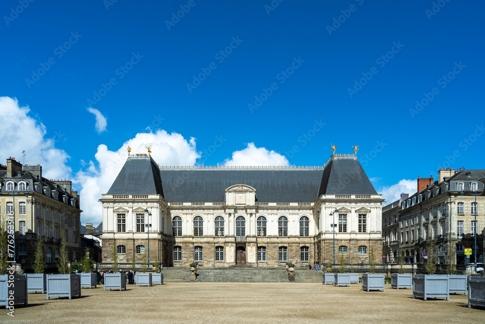 Palais du Parlement de Bretagne. Rennes, France