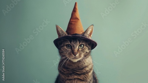 Cat Wearing Hat photo
