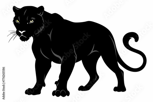 Black leopard vector  silhouettes © Chayon Sarker