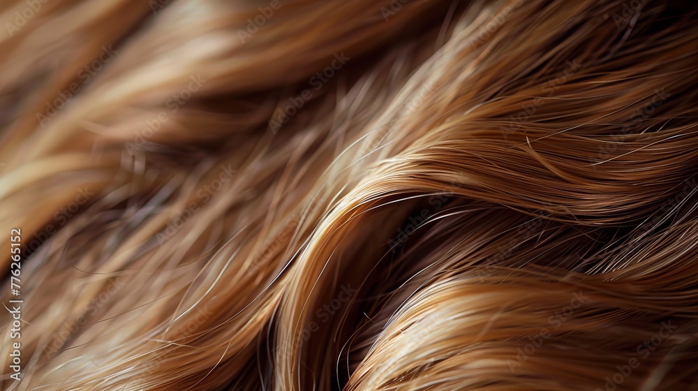 Naklejka premium Nourish your hair with shampoo or serum to repair damaged hair follicles.