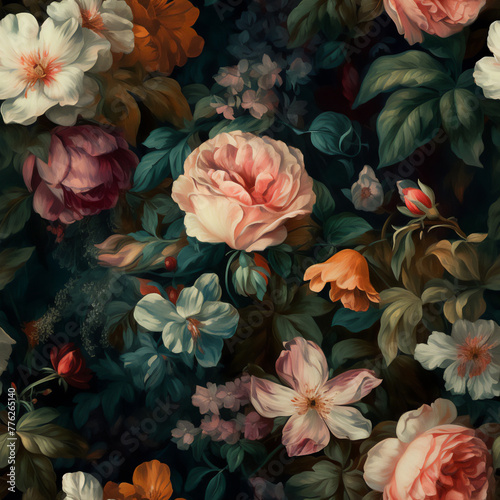 vintage floral background © Tracie Andrews