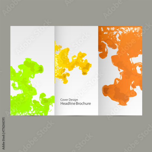 Template cover ink in water