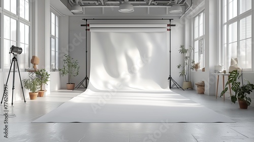 photo studio with professional equipment, Interior of modern photo studio photo