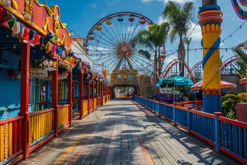 Amusement park in Santa Monica © Rida