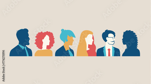 A business team. group of diverse professional people