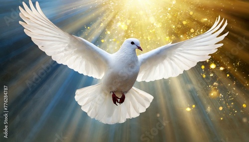 espíritu santa en forma de paloma.