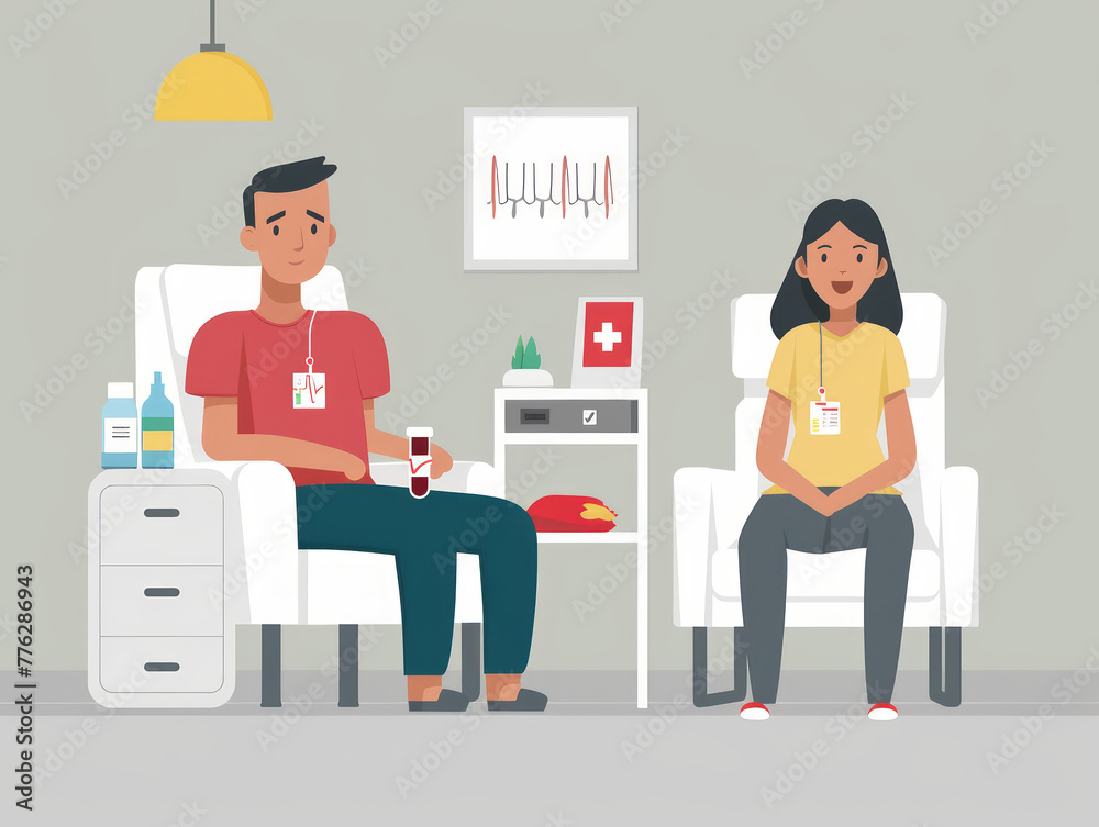 donatore di sangue in ospedale per aiutare la comunità, concetto di aiuto e sostegno del prossimo donatore di sangue in ospedale per aiutare la comunità, concetto di aiuto e sostegno del prossimo