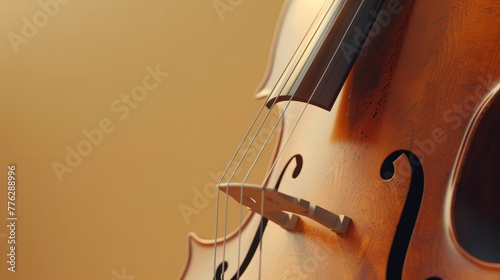 close up view of cello generative ai © ThisDesign