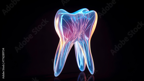 Human teeth hologram