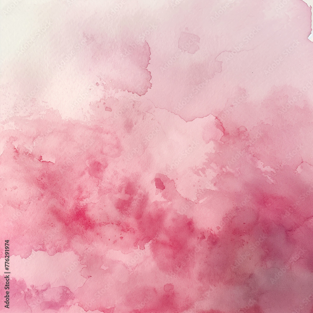 Abstract Watercolor Wash, Pink and White Blend, Gentle Artistic Background with Copy Space
