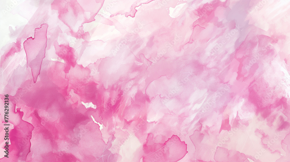 Pink Watercolor Texture, Soft and Delicate, Creative Background with Copy Space