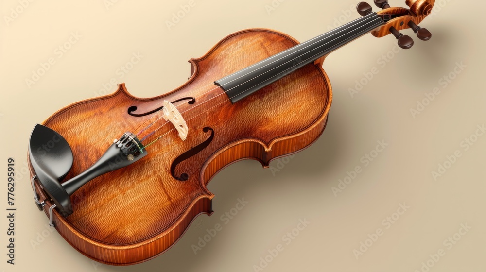 violin close up view generative ai violin close up view generative ai