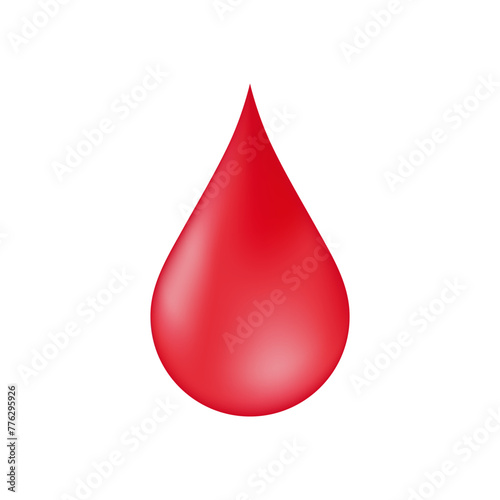 Blood Drop. Blood Donation Concept. World Blood Donor Day. Vector Illustration. 