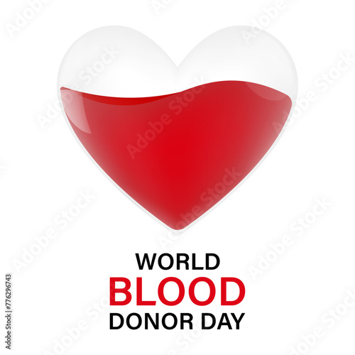 Blood Donation Concept. World Blood Donor Day. Vector Illustration. 
