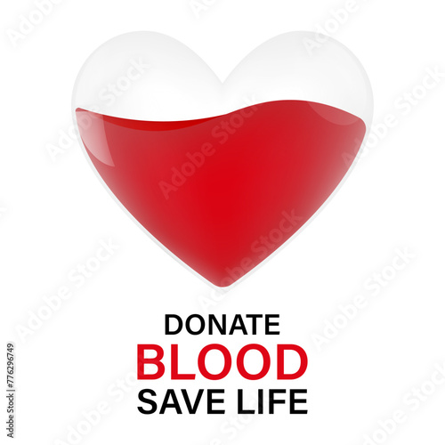 Blood Donation Concept. World Blood Donor Day. Vector Illustration. 