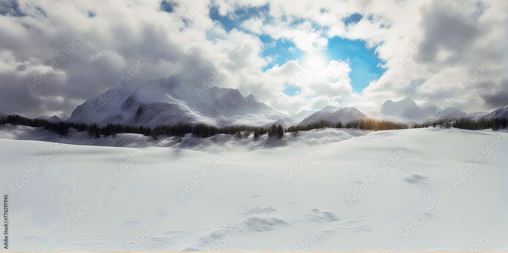 snow covered mountains snow covered mountains