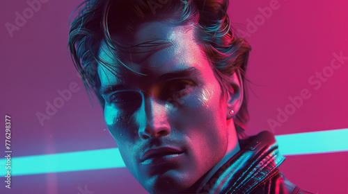 Synthwave Sorrow: The Portrait of a Heartbroken Adonis 