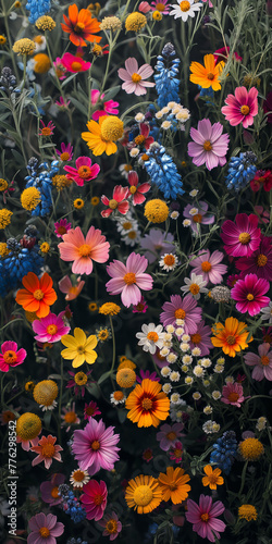 Blumen Superweitwinkel Luftaufnahme