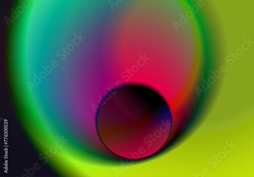 Fondo de pantalla. Fondo abstracto en fucsia, violeta, morado, verde y rojo. Caracola. Agujero