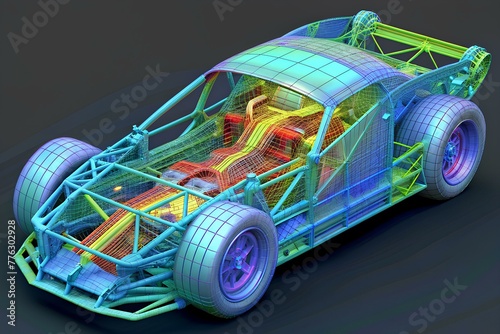 In-depth Evaluation of Automotive Design: Finite Element Analysis for Crash Simulation photo