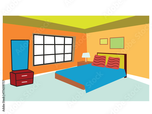 modern bed room interior design