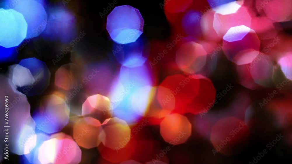 colorful bokeh light reflection abstract background