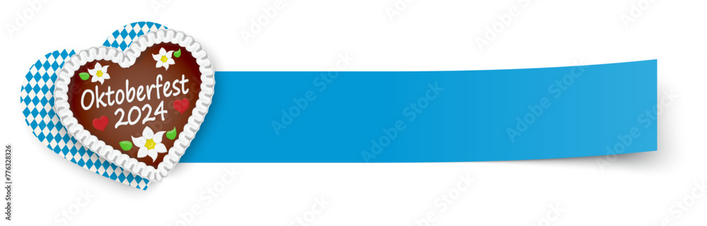 blue sticky paper with gingerbread heart Oktoberfest 2024 blue sticky paper with gingerbread heart Oktoberfest 2024