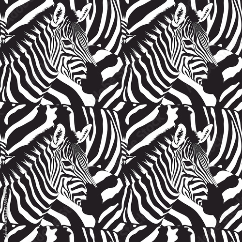 Monochrome Zebra Pattern