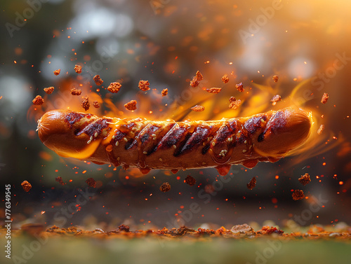 Fiery Floating Spicy Sausage