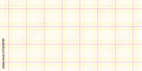 Rural check textile pattern, event tartan vector seamless. Graph texture background plaid fabric in light and ivory colors.