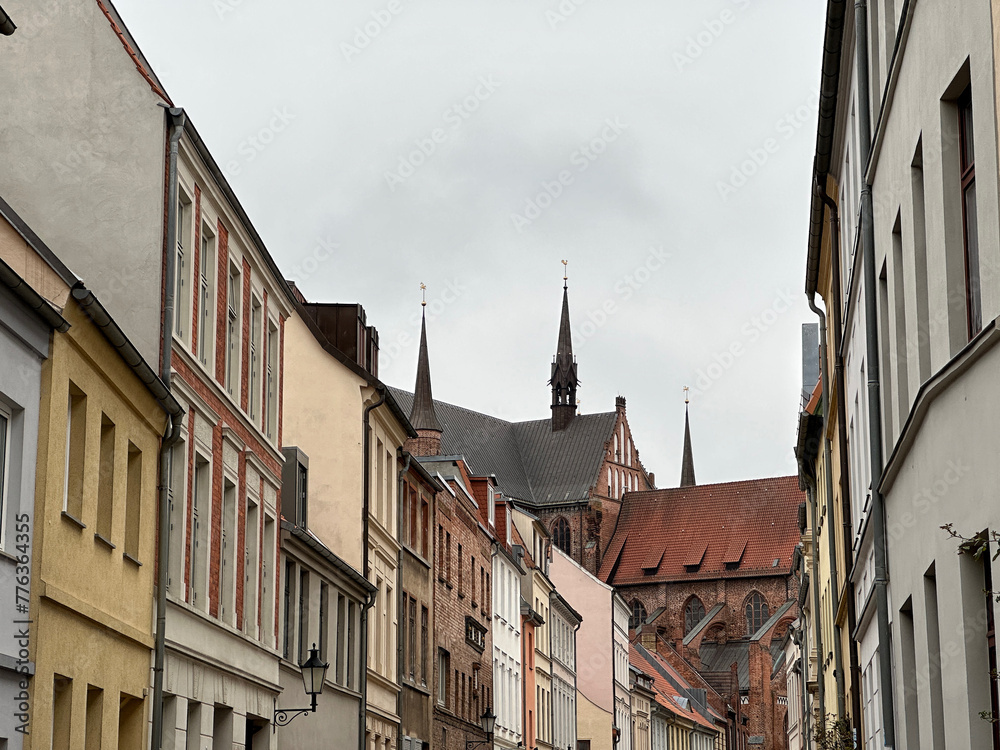Townscape of Wismar, Germany