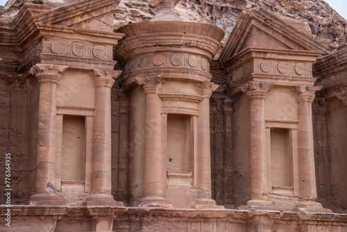 The ruins of the ancient Nabatean city of Petra, Jordan, Middle East