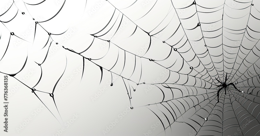 realistic cartoon line art of a tangled web without spider Stock ...