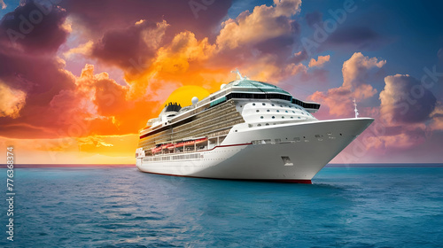 cruise ship in the sea