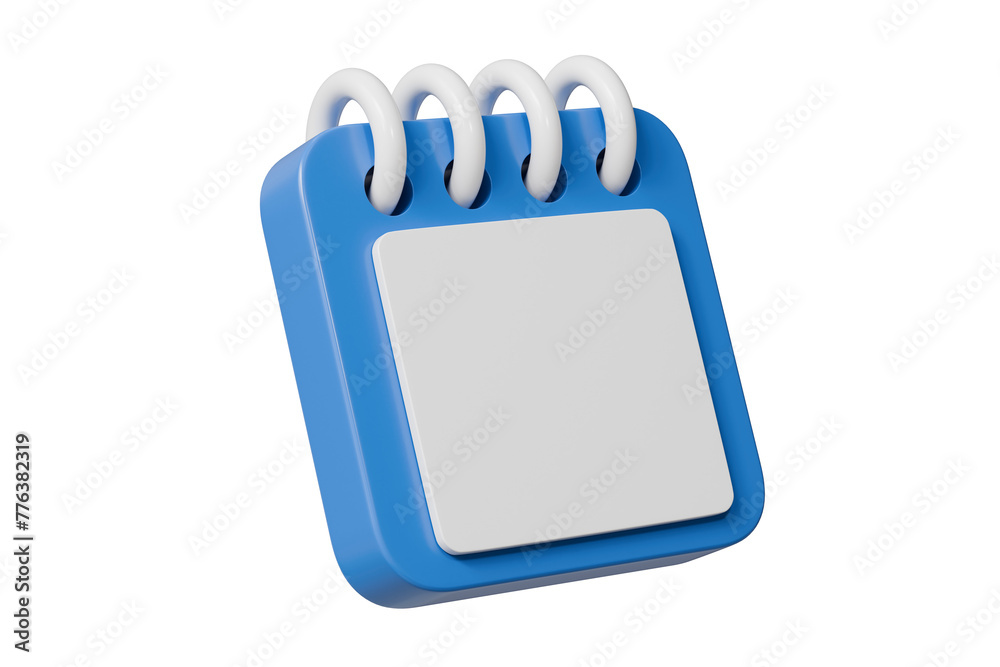 3d Calendar with Empty white paper sheet icon. Minimal cartoon blue calendar icon creative design icon. appointment, reminder, schedule time concept. 3d rendering illustration. 3d Calendar with Empty white paper sheet icon. Minimal cartoon blue calendar icon creative design icon. appointment, reminder, schedule time concept. 3d rendering illustration.